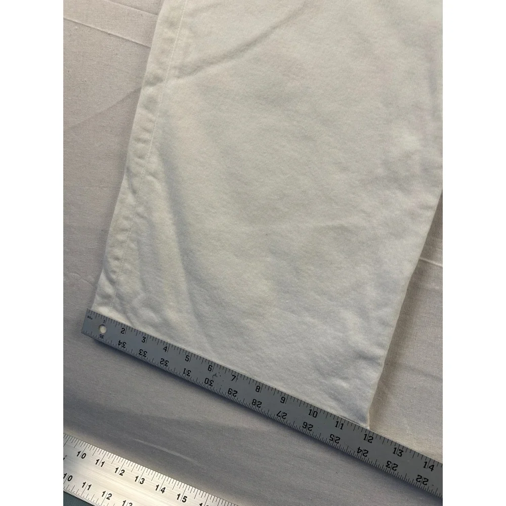 Etica Romi Mid Rise Wide Leg Jeans Vintage White EW991536 Size 30 NWT